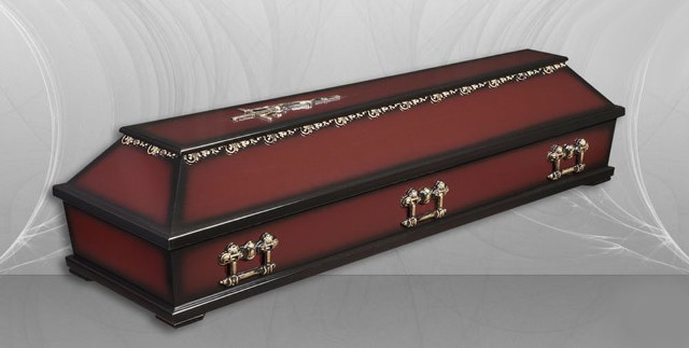 Ковчег - кафяв със златни и черни детайли