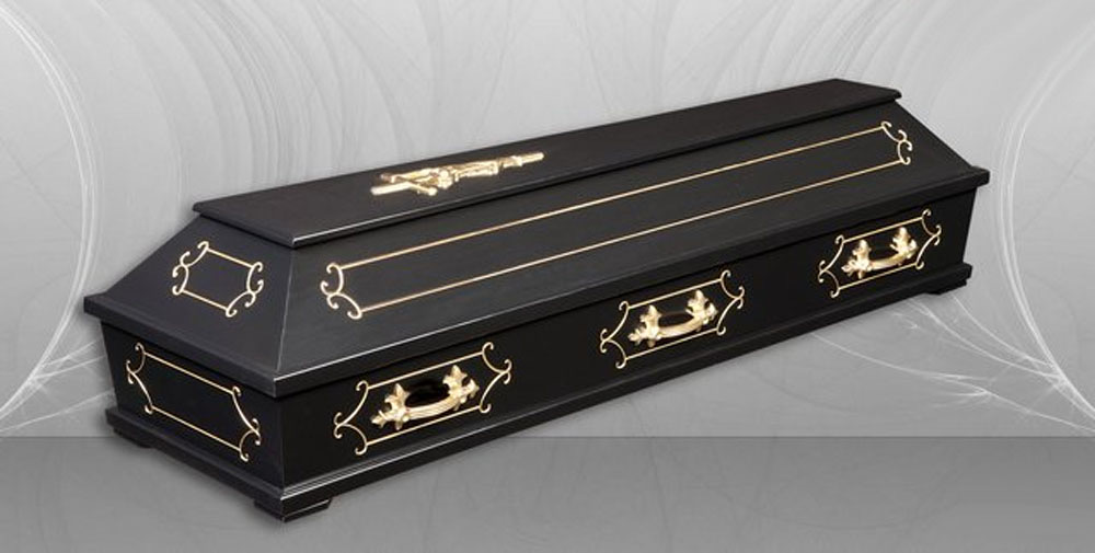 Ковчег - черен със златни детайли